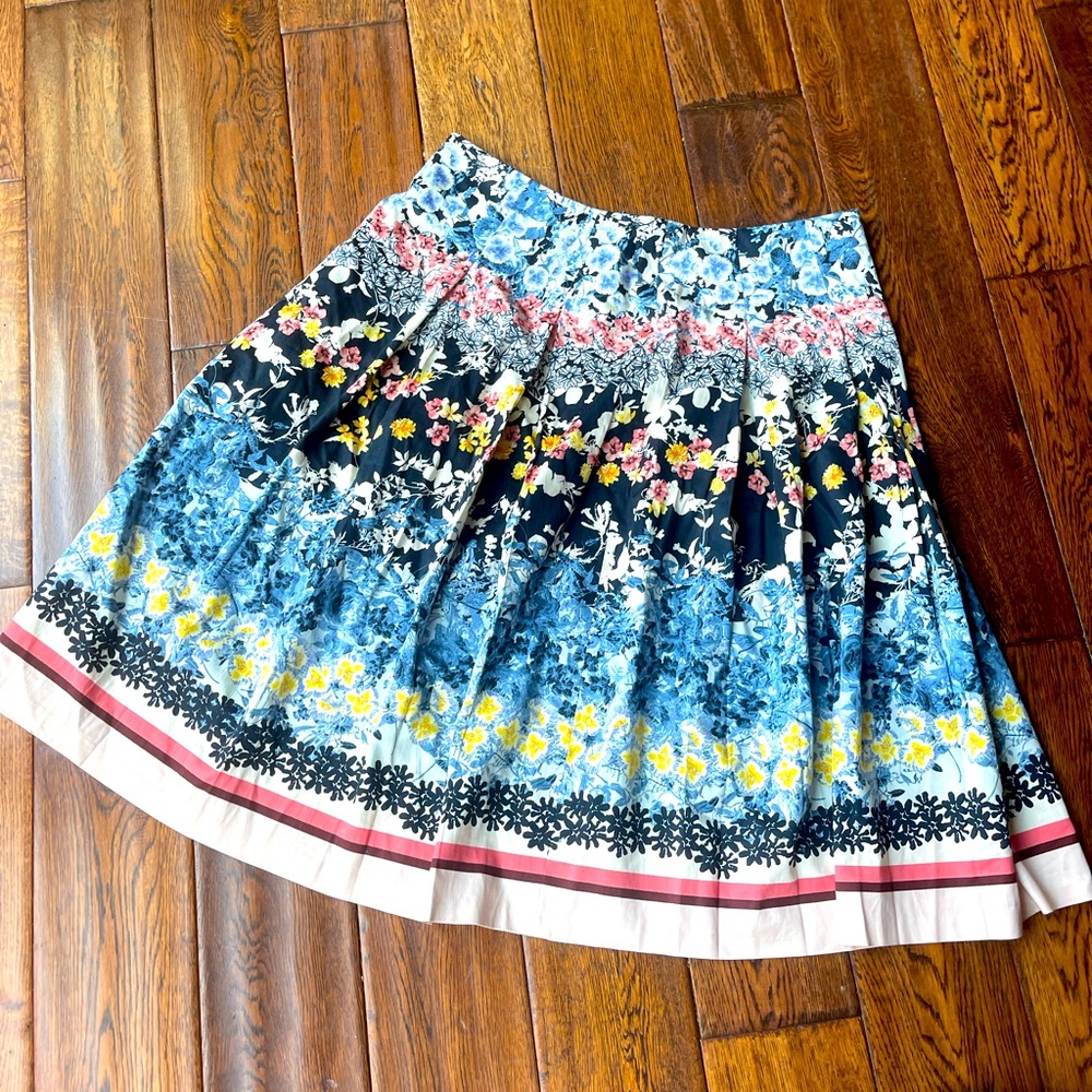 Talbots floral skirt